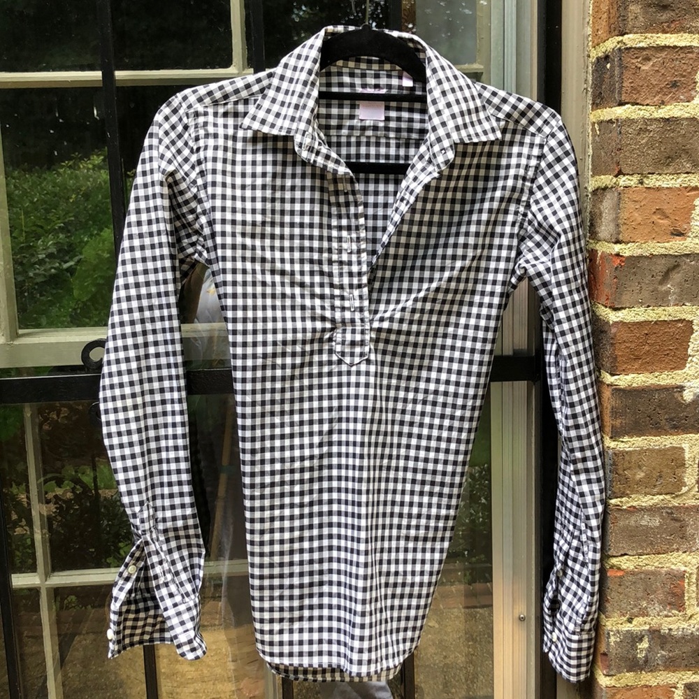 Ann Mashburn gingham check shirt